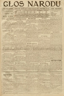 Głos Narodu (wydanie wieczorne). 1918, nr 172