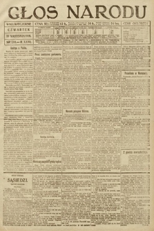 Głos Narodu (wydanie wieczorne). 1918, nr 210