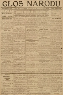 Głos Narodu (wydanie wieczorne). 1918, nr 211