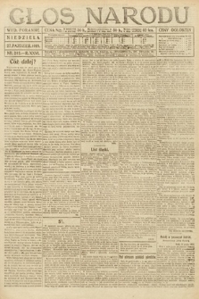 Głos Narodu (wydanie poranne). 1918, nr 242