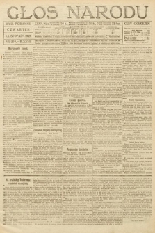 Głos Narodu (wydanie poranne). 1918, nr 250