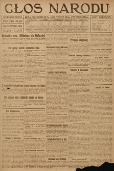 Głos Narodu (wydanie wieczorne). 1918, nr 254