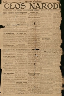 Głos Narodu (wydanie wieczorne). 1918, nr 270