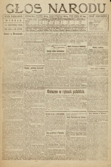 Głos Narodu (wydanie poranne). 1918, nr 294