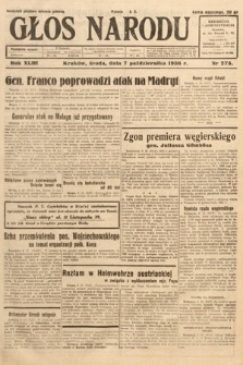 Głos Narodu. 1936, nr 275