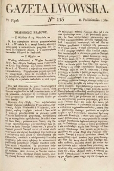 Gazeta Lwowska. 1830, nr 115