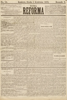 Nowa Reforma. 1891, nr 74