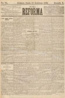 Nowa Reforma. 1891, nr 85
