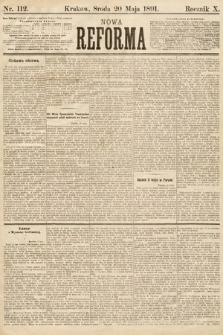 Nowa Reforma. 1891, nr 112