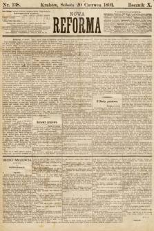 Nowa Reforma. 1891, nr 138
