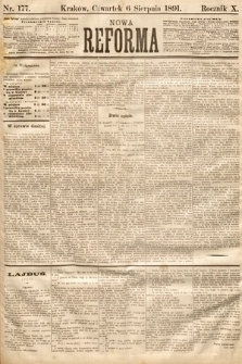 Nowa Reforma. 1891, nr 177