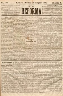 Nowa Reforma. 1891, nr 186
