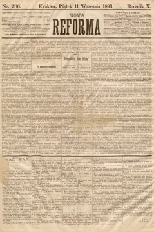 Nowa Reforma. 1891, nr 206