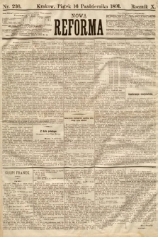 Nowa Reforma. 1891, nr 236