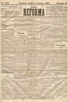Nowa Reforma. 1891, nr 276
