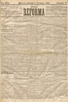 Nowa Reforma. 1891, nr 279
