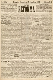 Nowa Reforma. 1891, nr 288