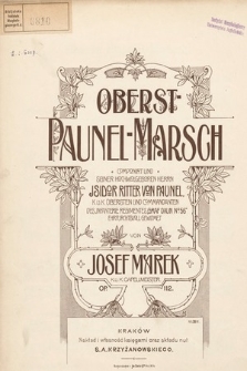 Oberst Paunel-Marsch : Op. 112
