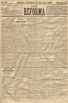 Nowa Reforma. 1892, nr 19