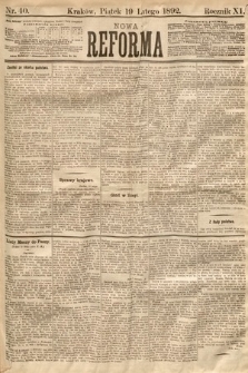 Nowa Reforma. 1892, nr 40