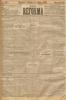 Nowa Reforma. 1892, nr 117