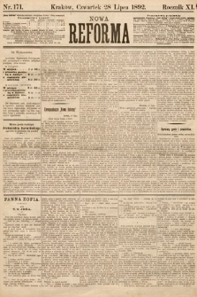 Nowa Reforma. 1892, nr 171