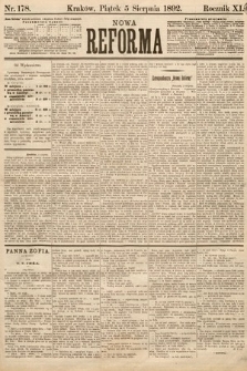 Nowa Reforma. 1892, nr 178