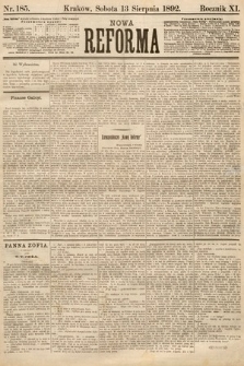 Nowa Reforma. 1892, nr 185