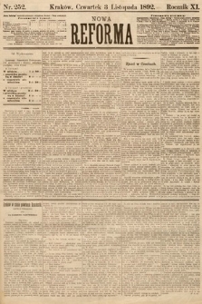 Nowa Reforma. 1892, nr 252