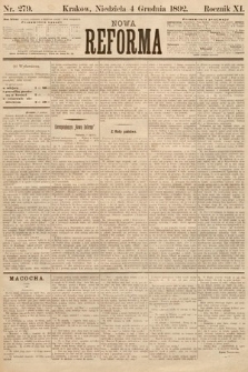 Nowa Reforma. 1892, nr 279