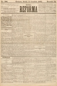 Nowa Reforma. 1892, nr 286
