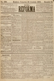 Nowa Reforma. 1892, nr 298