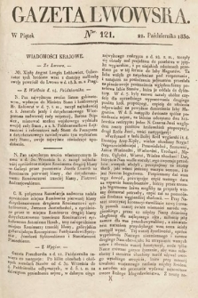 Gazeta Lwowska. 1830, nr 121