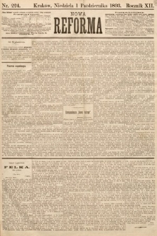 Nowa Reforma. 1893, nr 224