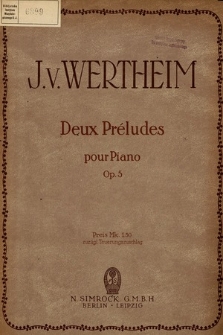 Deux préludes : pour piano : op. 5