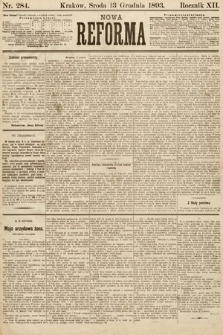 Nowa Reforma. 1893, nr 284