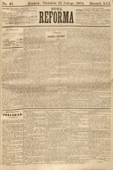 Nowa Reforma. 1894, nr 45