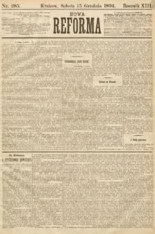 Nowa Reforma. 1894, nr 285
