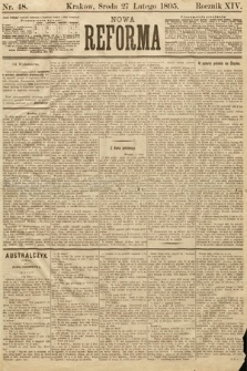 Nowa Reforma. 1895, nr 48