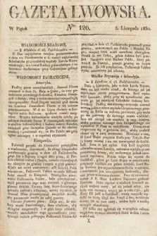 Gazeta Lwowska. 1830, nr 126