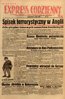 Kielecki Express Codzienny. 1939, nr 37