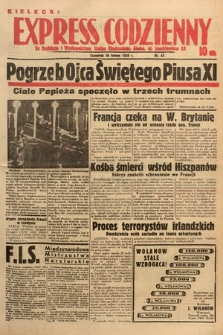 Kielecki Express Codzienny. 1939, nr 47