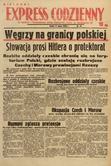 Kielecki Express Codzienny. 1939, nr 76