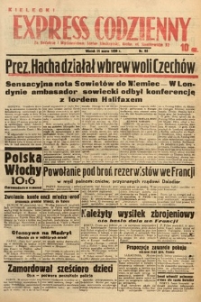 Kielecki Express Codzienny. 1939, nr 80