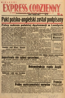 Kielecki Express Codzienny. 1939, nr 97