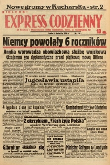 Kielecki Express Codzienny. 1939, nr 114