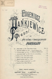 Pieśni : na głos solowy z towarzyszeniem fortepianu. Op. 14 no. 5, Gdzież to jedziesz Jasiu