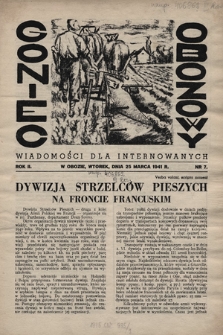 Goniec Obozowy : wiadomości dla internowanych. 1941, nr 7