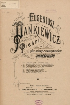 Pieśni : na głos solowy z towarzyszeniem fortepianu. Op. 5, no. 3, O zmroku niebios