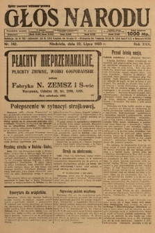 Głos Narodu. 1923, nr 142